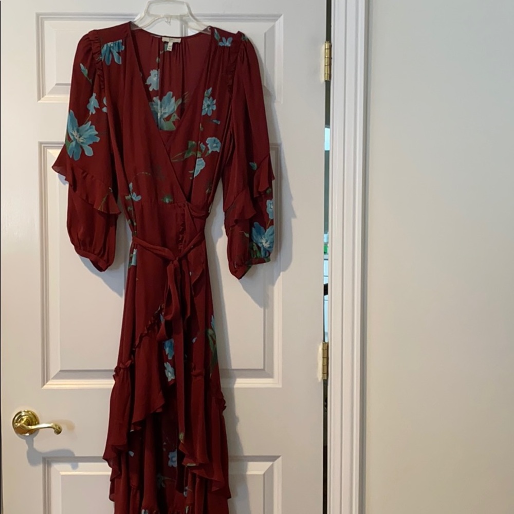 Joie Wrap dress - high/low - 100% silk